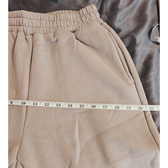 Comfrt Travel Essentials Sweatpants Bark Tan XS KJHU48 Heavyweight Joggers - Picture 6 of 14